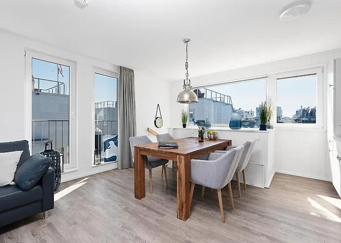 Harbour View Marina: Dachterrasse, Meerblick, Sauna, Bootsanleger Olpenitz